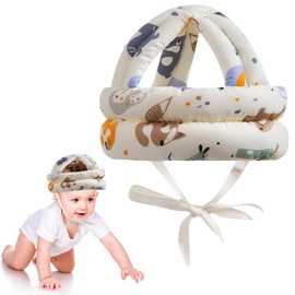 Baby Head Protection Helmet, Protective Cap for Toddlers 6-36 Months, Breathable Cotton, Adjustable, Safety Hat for Crawling, Playing and Walking, Lightweight and Comfortable