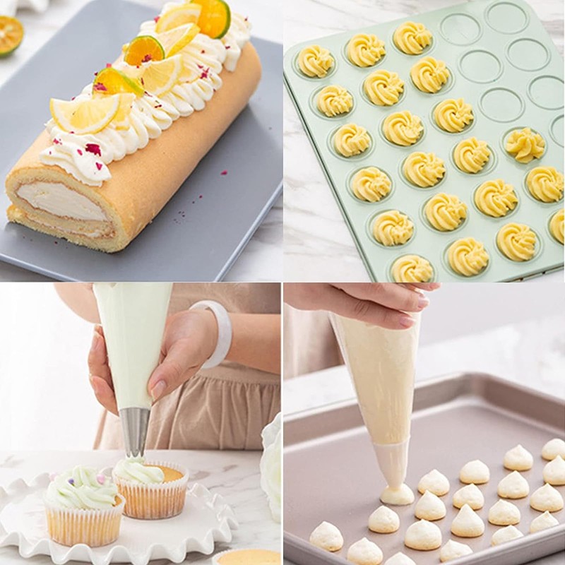 Tomuvpzn 100 Piece Piping Bag Set