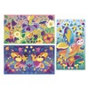Janod 3 Schede Glitter con 2 Tubi Glitter, Tema Fata,