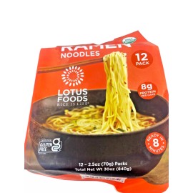 Lotus Organic Millet & Brown Rice Ramen -Pack of 12pc- Gluten Free Ramen Noodles