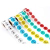 100 x 25mm Round Yellow Gluten Free Labels Permanent allergen