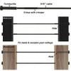 Toukioo Black Cable Railing Hardware Kit, for 3/16 Cable Railing