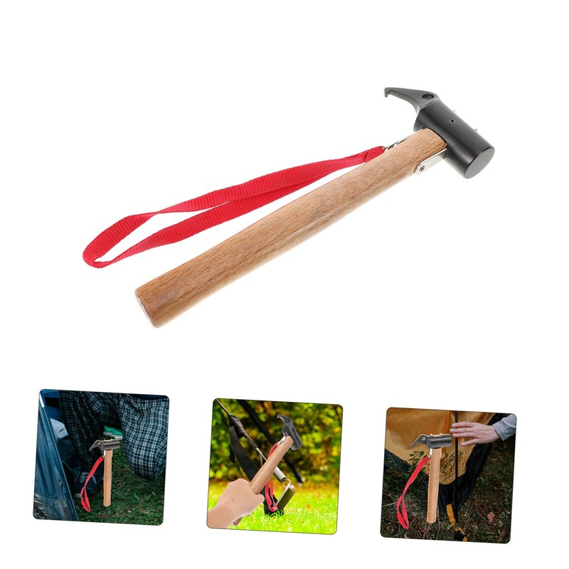 WHAMVOX Camping Mallet Lightweight Survival Hammer for Tent Pegs Outdoor