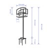 Calidola Garden Hose Holder with Storage Basket - Heavy-Duty Freestanding