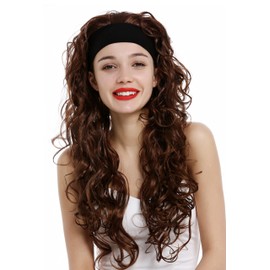 WIG ME UP - VK-27-30 Women's Wig on Headband Long Curly Curly Voluminous Copper Brown Red Brown