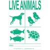 International AIR Transport Travel Live Animal Species Labels 6pk
