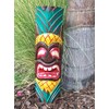 FOREVER BAMBOO 20 in. Tiki Mask Pineapple Ku Tropical Wall