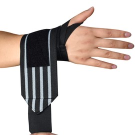 DOUBLE M, 2 Pack Protective Sports Armband Neoprene Unisex Breathable Adjustable Elastic Tendinitis Wristband for Cross Fit Gym Weights Push Up Comfortable Resistant