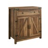Walker Edison Cass Modern Farmhouse Double Barn Door Accent Cabinet,