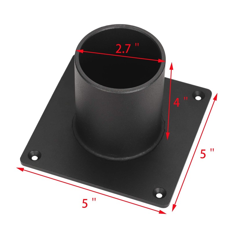 Heavy Duty Pier Mount Adapter for 3" Surface Mount Post,