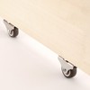 WANLIAN Mini Fixed Caster Wheels 1.25 Inch, Silent Bearing Small