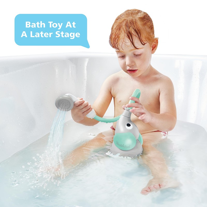 Yookidoo Baby Bath Shower Head - Elephant Water Pump with