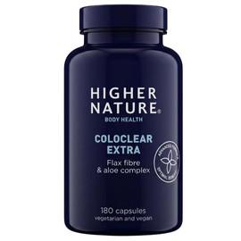 Higher Nature ColoClear Extra - Flax Fibre & Aloe Complex - 180 Capsules