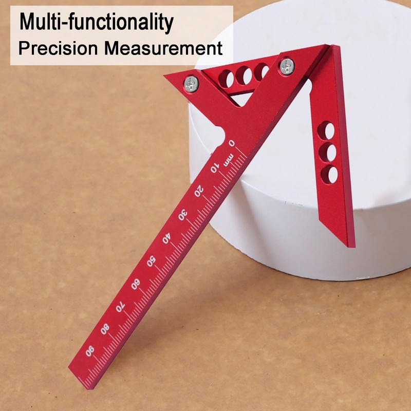 Limeow 1 Piece Centre Finder Centring Square Carpenter's Square Protractor