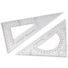 okhobby 2 Pack Triangle Ruler, Acrylic Scale Architectural Drawing Drafting