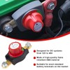 DUSCOKE Side Post Battery Disconnect Master Switch, 12-48V Heavy Duty