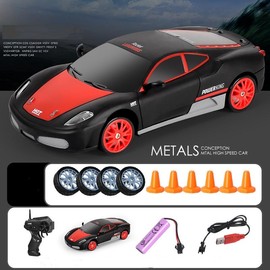 RC Drift Car Mini RC Drift Car for Adults 1:24 Remote Control High Speed Race Drifting Cars 2.4GHz 4WD Racing Hobby Toy Car with Headlight for Boys and Girls rcoffroad 4x4 cooltoys clearance items today 2025:_Ferrari（Classic）
