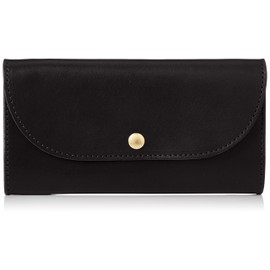 Tachiya 6048N Tochigi Leather Long Wallet, Black, Black