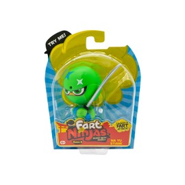 Fart Ninjas by Funrise 70703 NA Yu Stank Cheek Burner Series 8 Collectible Figures 10 Hilariously Realistic Fart Sounds, Green