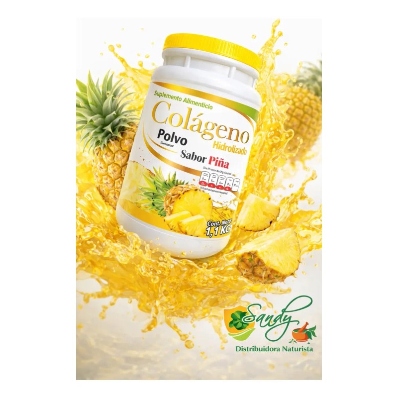 Colágeno Hidrolizado Sandy 1.1 Kg Sabor Piña