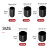 sourcing map 50pcs Round Rubber End Caps Protective Caps 6mm