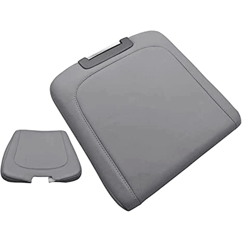 NLQR Leather Center Console Cover armrest Jump seat Cover Gray