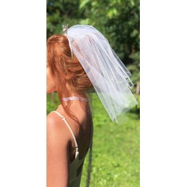 Bride Headband with Veil,Bride To Be Headband with Veil Headband Bachelorette Party Headband Bridal Shower Headband Wedding Gift for Women and Girls