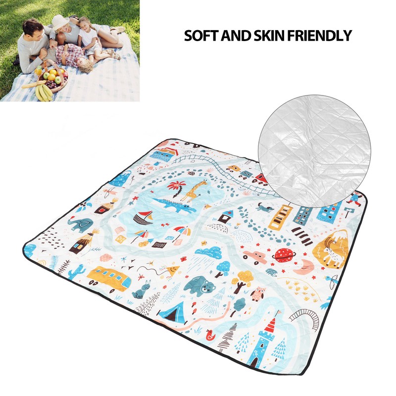 Outdoor Picnic Mat Waterproof Soft Comfortable Portable Camping Blanket for