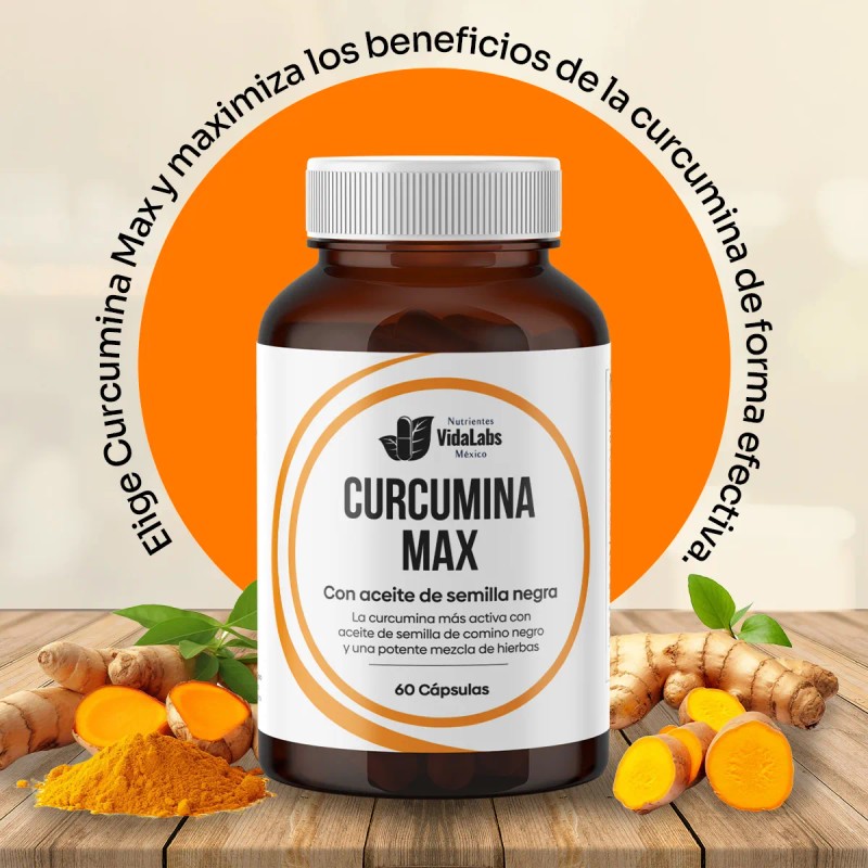 Pack Curcumina Max Nutrientes Vidalabs México Y Probioticos Avanzados Laboratorios