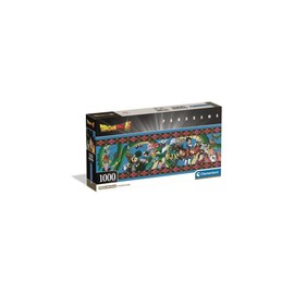 Clementoni Puzzle Panorama Dragon Ball 1000 Pieces, Compact Box - Puzzle for Adults 14-99 Years, Gift for Men and Women, Made in Italy, 37058