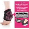 Alphax Heel Protection Heel Impact Cotton Blend Cushion Supporter, Black,