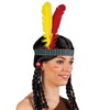 NET TOYS Trendy Indian Headband with Feathers – Colourful – Beautiful Unisex Costume Accessory Indian Headpiece