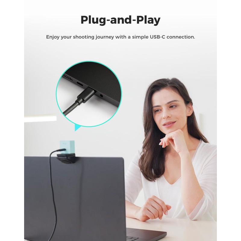 OBSBOT Meet SE 1080P 100FPS Webcam for PC, USB Web