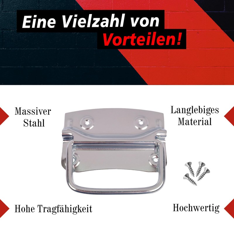 PRIOstahl Box Handle with Locking Folding Handle Chest Handle Furniture