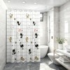 huipinghu Shower Curtain, Cats, 180 x 180 cm (71 x
