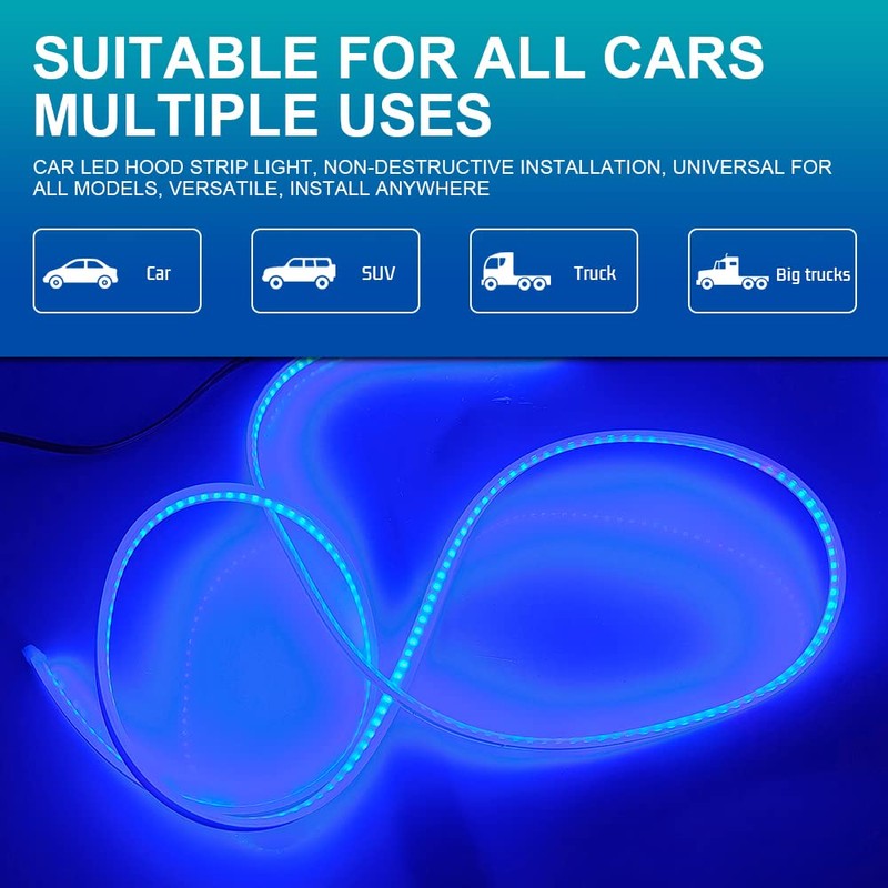 59'' Led Hood Light Strips, 12V Daytime Running Light Stirp