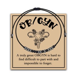 MAOFAED OBGYN Morse Code Braelet for OB Nurse, A Truly Great OBGYN Is Hard To Find, Gynecologist Gift