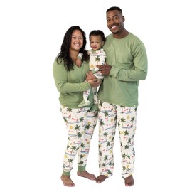 Burt's Bees Baby Baby Womens Family Jammies Matching Organic Cotton Pajamas, Tropical Holiday, Small