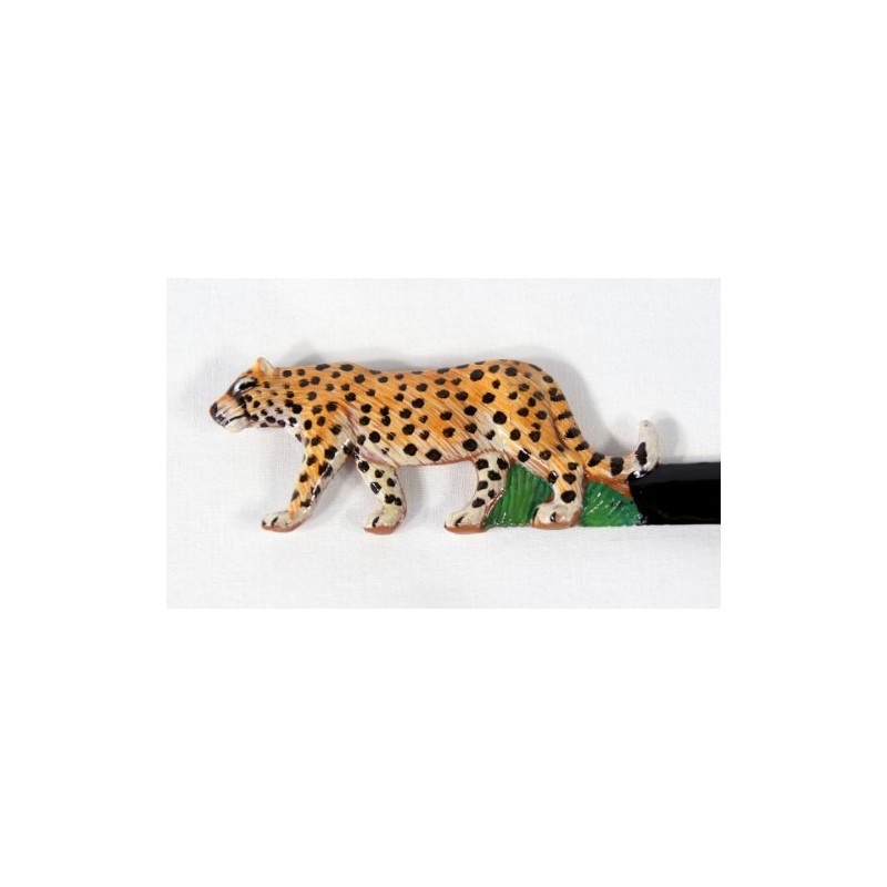 LX Hand Painted Walking Spotted Leopard Letter Opener