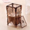 Antique Clear Brown Cotton Pads Case 2ea