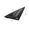 Thenice for 11th Gen Civic Rear Side Window Louvers Racing
