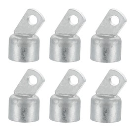 6 PCS 1-3/8" Chain Link Fence Rail End, 1-3/8in Fence Post Connecting Cap,KINNAN Fence Top Rail End Cap, for 1-3/8" OD Top Rail Pipe, Galvanized Steel