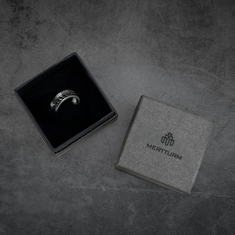 MERTTURM Men's Stainless Steel Ring