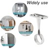 Generic Chrome Ceiling-Mount Bracket for 19mm Curtain Pole, Pack of