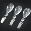Swpeet 10Pcs Tablecloth Weights with 10Pcs Metal Clip Kit, Crystal