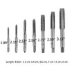 QISF 7Pcs Bearing Steel Metric Screw Thread Tap M3-M12 Plug