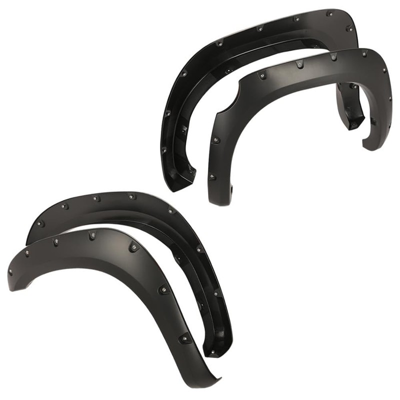 G-PLUS Pocket-Riveted Fender Flares, Compatible with Toyota Tundra 2007-2013, 4PCS