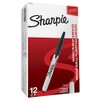 Sharpie 32707 Marcadores permanentes retráctiles, Fine Point, Negro, 12-Count