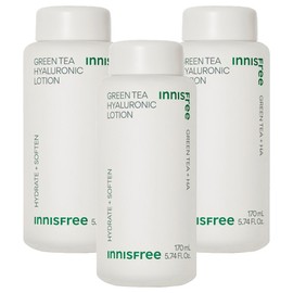 Innisfree Green Tea Hyaluronic Acid Lotion, 170ml, 3 pieces / 이니스프리 그린티 히알루론산 로션, 170ml, 3개