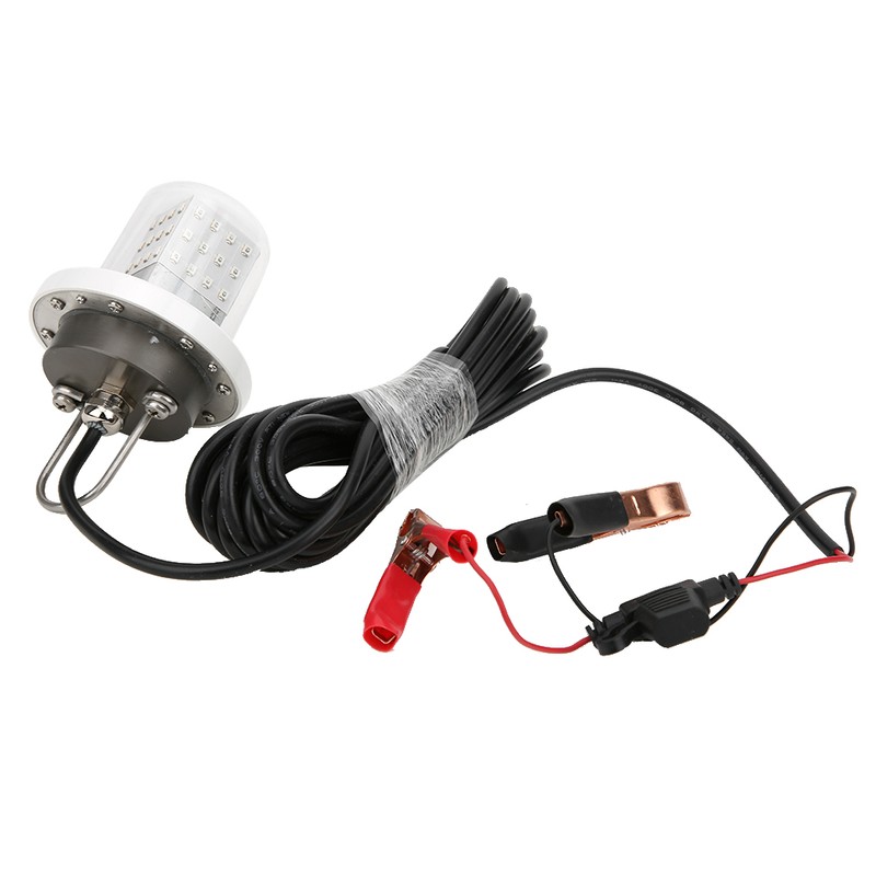 30W LED Underwater Fishing Light 18000lm Green Submersible Fish Attracting
